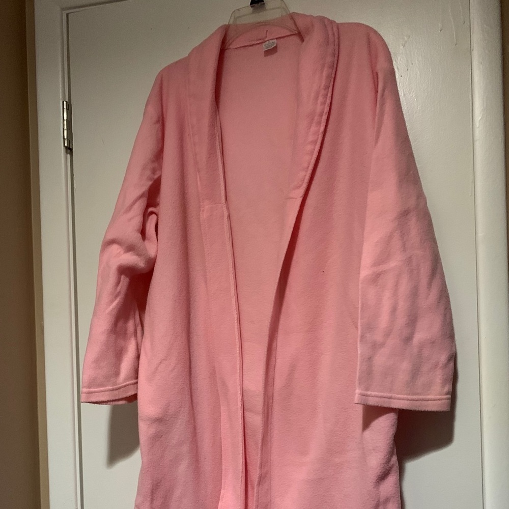 Fuzzy pink robe
